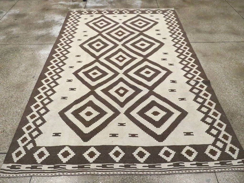 Vintage Persian Flatweave Kilim, No.29602 - Gss