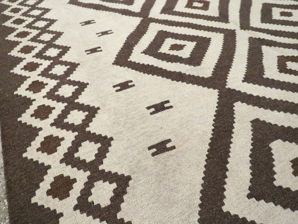Vintage Persian Flatweave Kilim, No.29602 - Gss