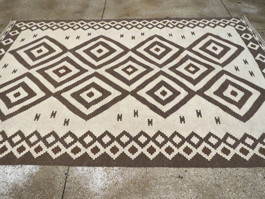 Vintage Persian Flatweave Kilim, No.29602 - Gss