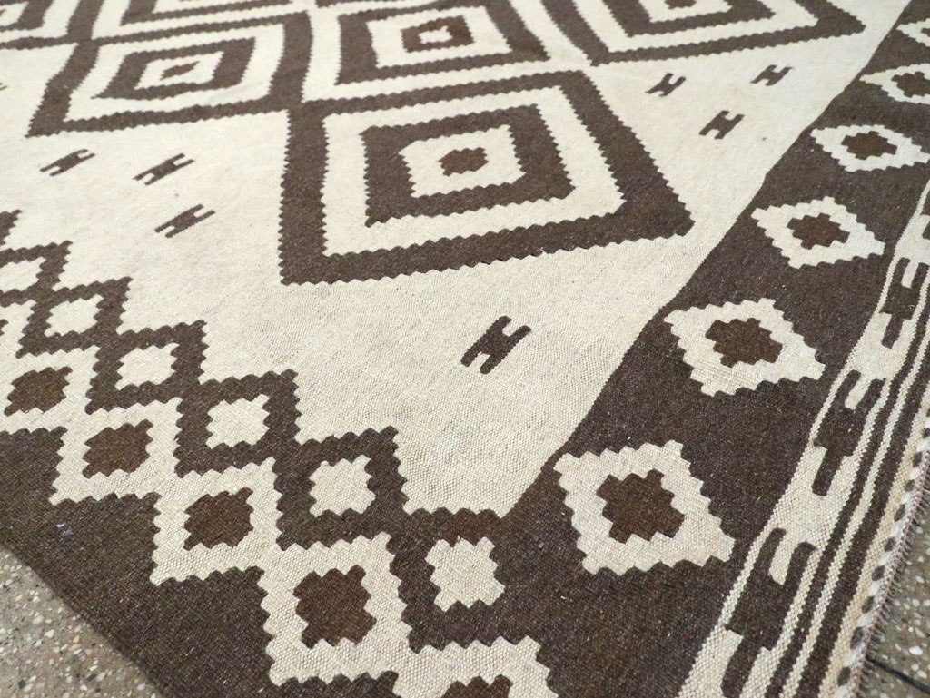 Vintage Persian Flatweave Kilim, No.29602 - Gss