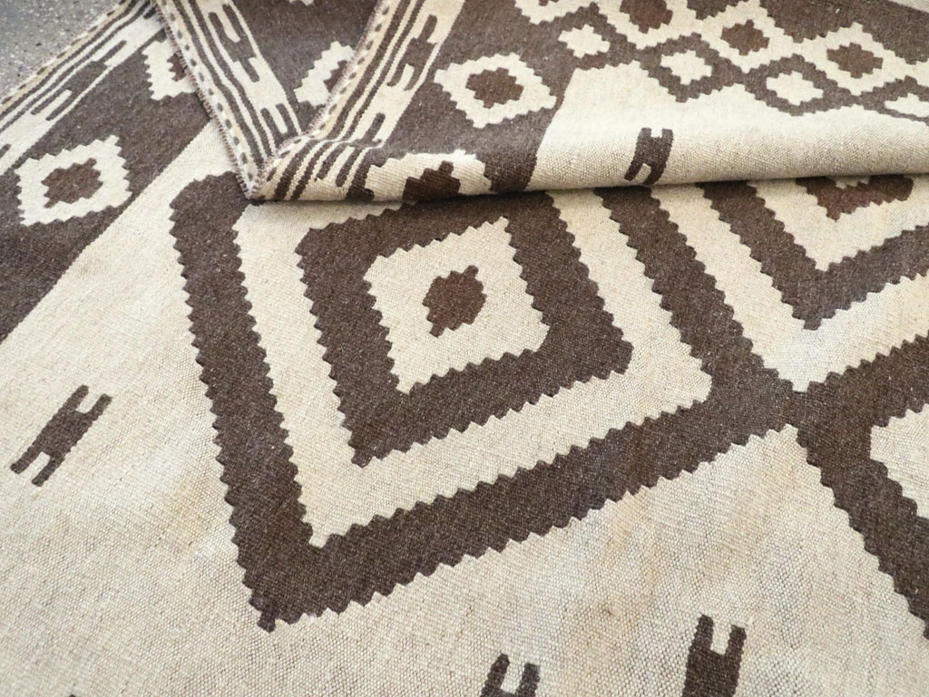 Vintage Persian Flatweave Kilim, No.29602 - Gss
