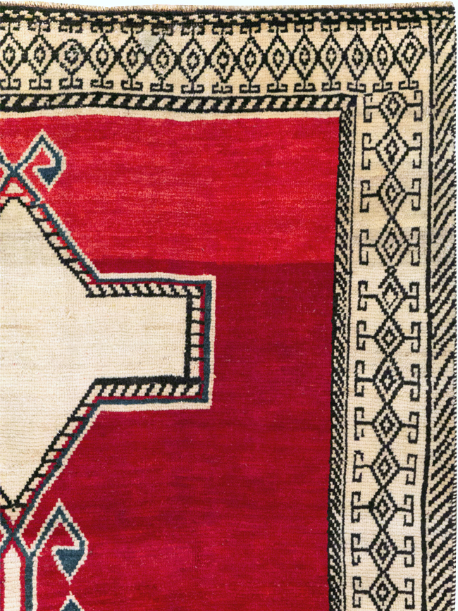 Vintage Persian Gabbeh Accent Rug, No.29603 - Gss