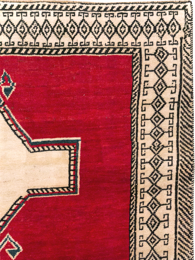 Vintage Persian Gabbeh Accent Rug, No.29603 - Gss