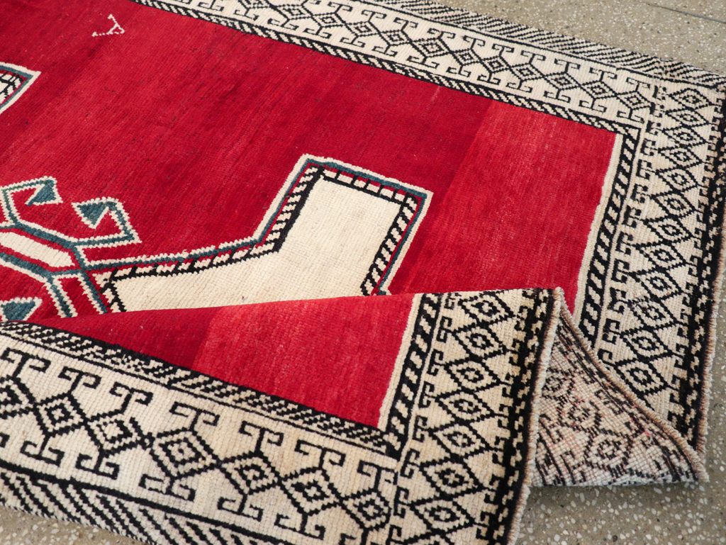 Vintage Persian Gabbeh Accent Rug, No.29603 - Gss