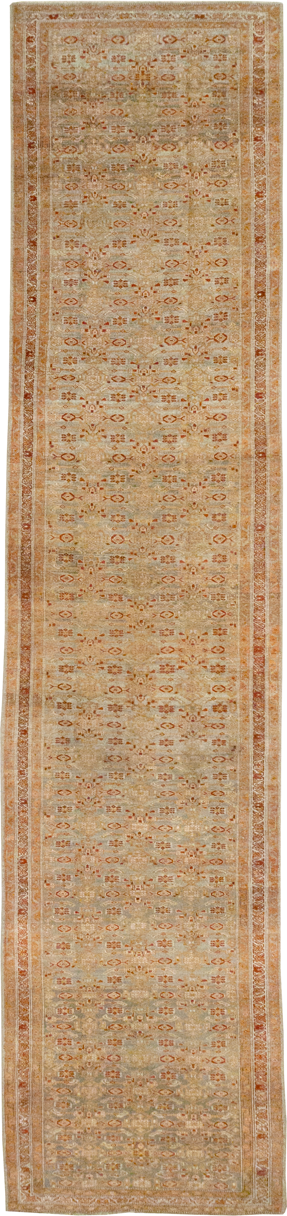 Antique Persian Kurd Bidjar Wide Gallery Runner, No.29607 - Gss