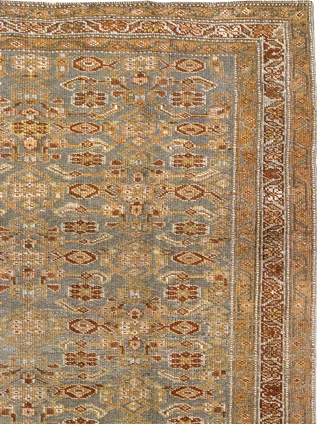 Antique Persian Kurd Bidjar Wide Gallery Runner, No.29607 - Gss
