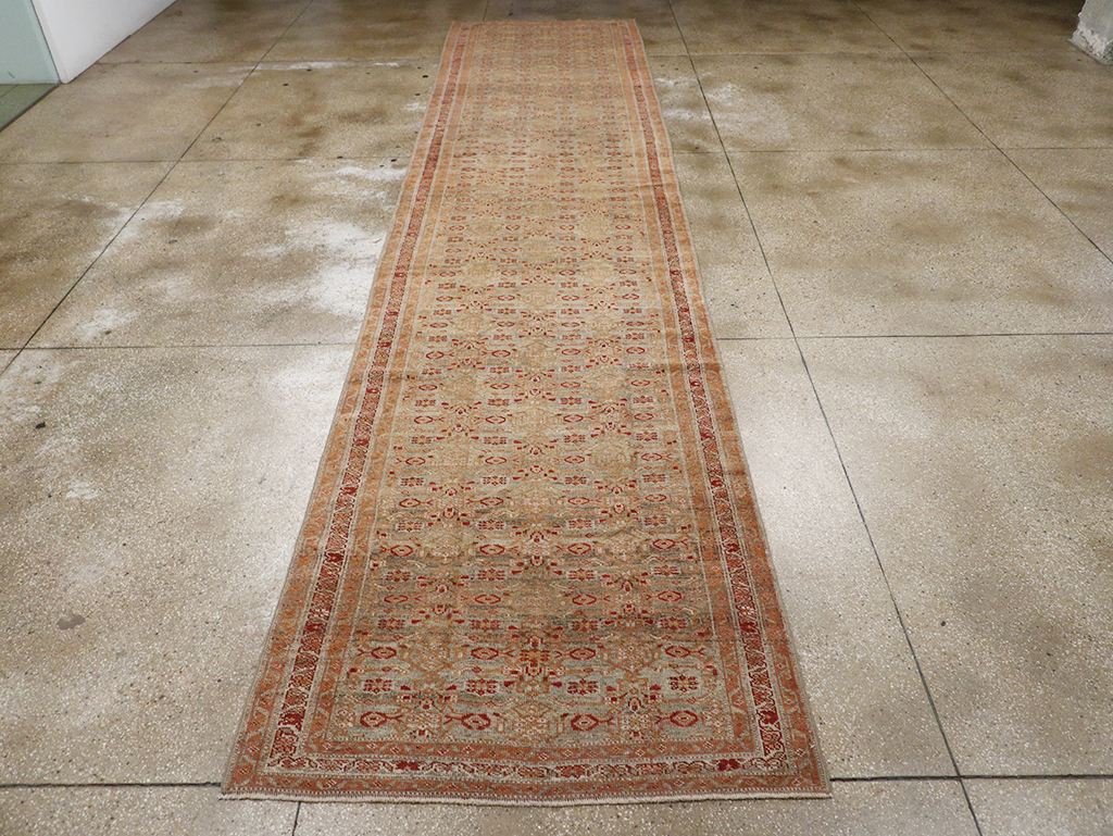Antique Persian Kurd Bidjar Wide Gallery Runner, No.29607 - Gss