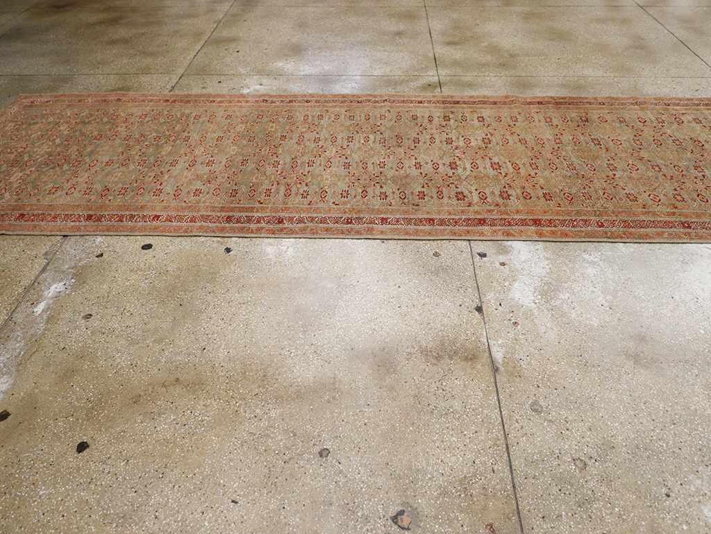 Antique Persian Kurd Bidjar Wide Gallery Runner, No.29607 - Gss