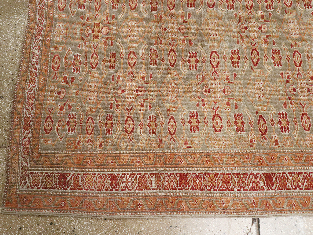 Antique Persian Kurd Bidjar Wide Gallery Runner, No.29607 - Gss