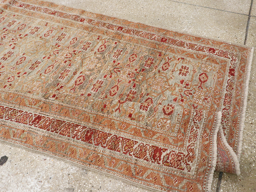 Antique Persian Kurd Bidjar Wide Gallery Runner, No.29607 - Gss
