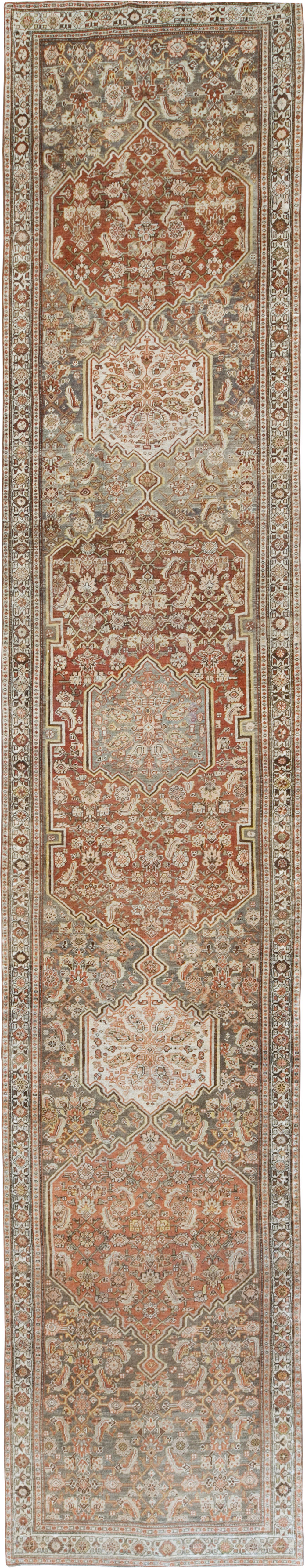 Antique Persian Bidjar Long Runner, No.29609 - Gss