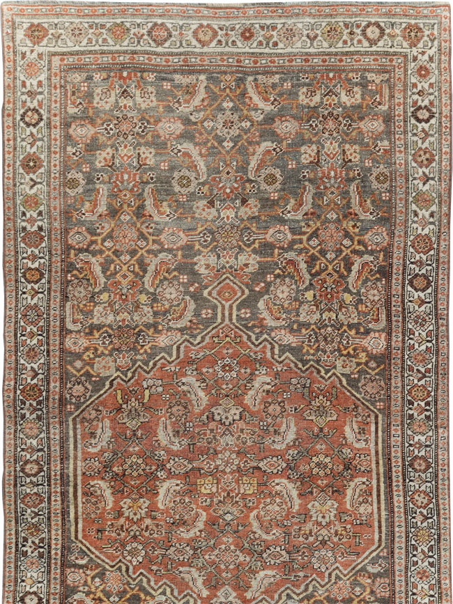 Antique Persian Bidjar Long Runner, No.29609 - Gss