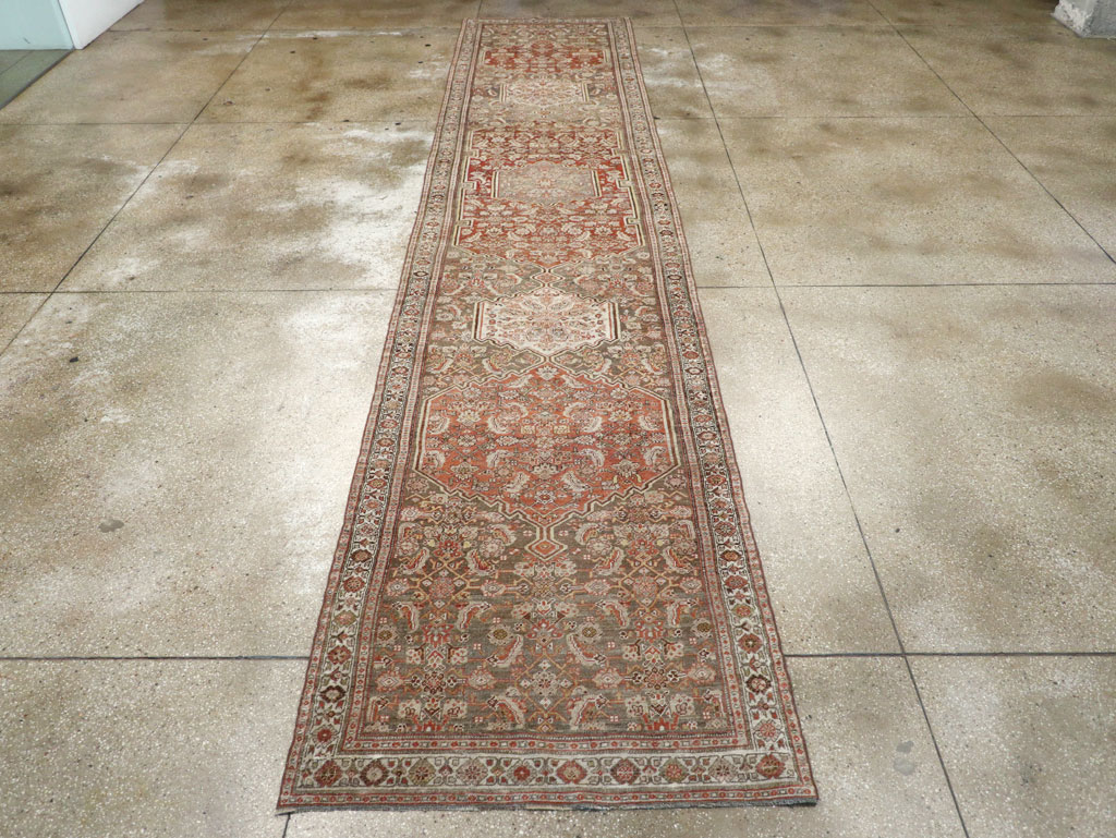 Antique Persian Bidjar Long Runner, No.29609 - Gss