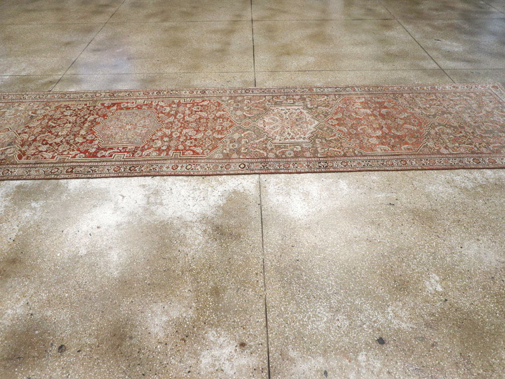 Antique Persian Bidjar Long Runner, No.29609 - Gss