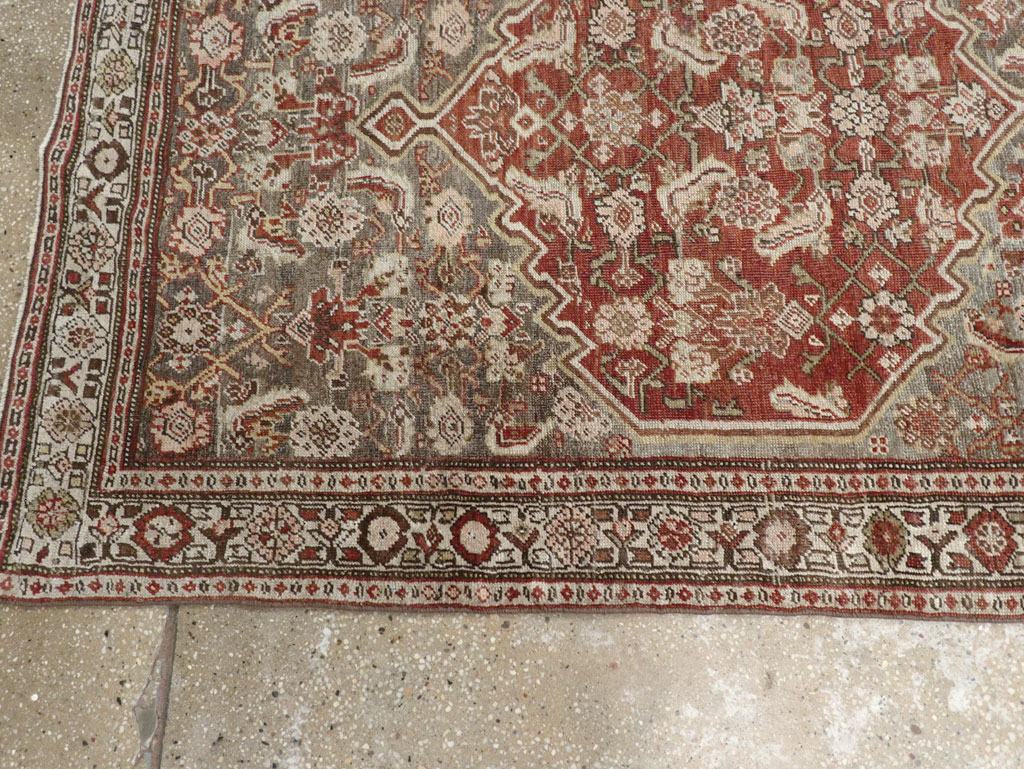 Antique Persian Bidjar Long Runner, No.29609 - Gss