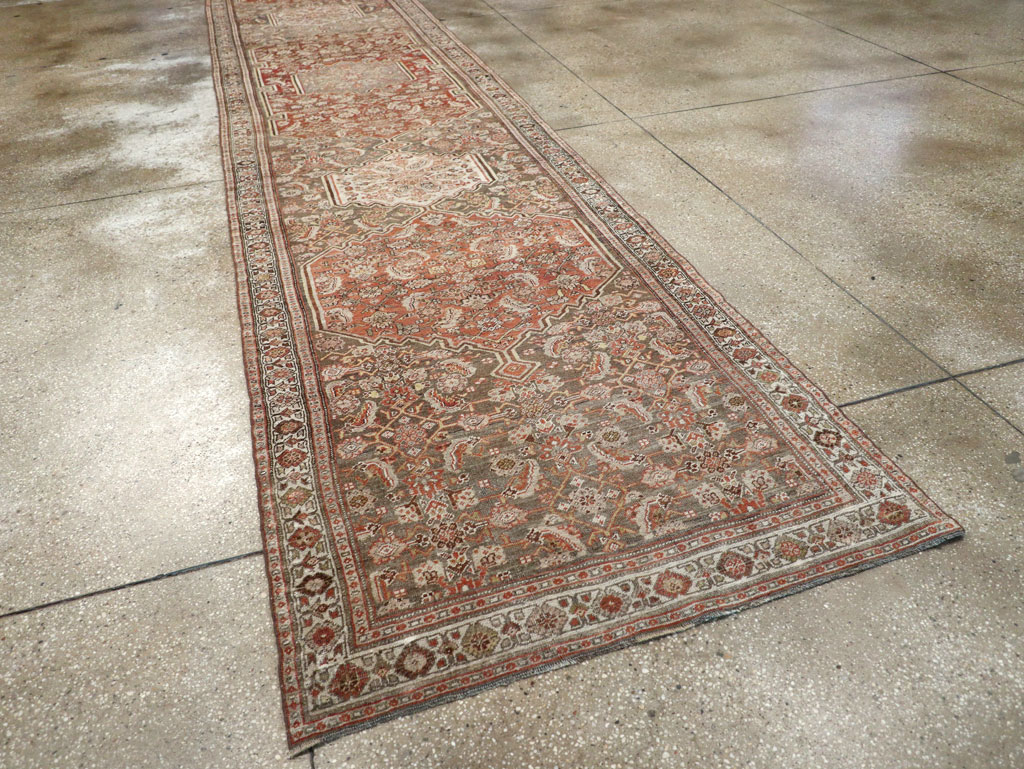 Antique Persian Bidjar Long Runner, No.29609 - Gss
