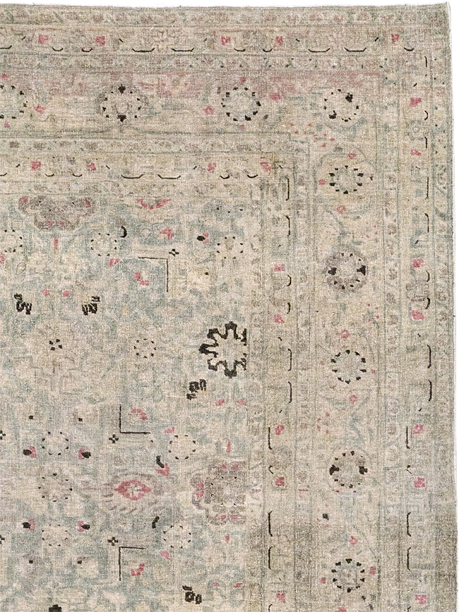 Antique Persian Tabriz Accent Carpet, No.29611 - Gss