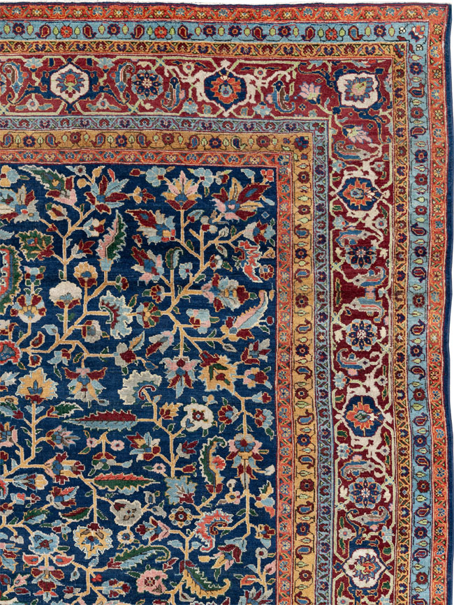 Antique Persian Heriz Large Carpet, No.29615 - Gss