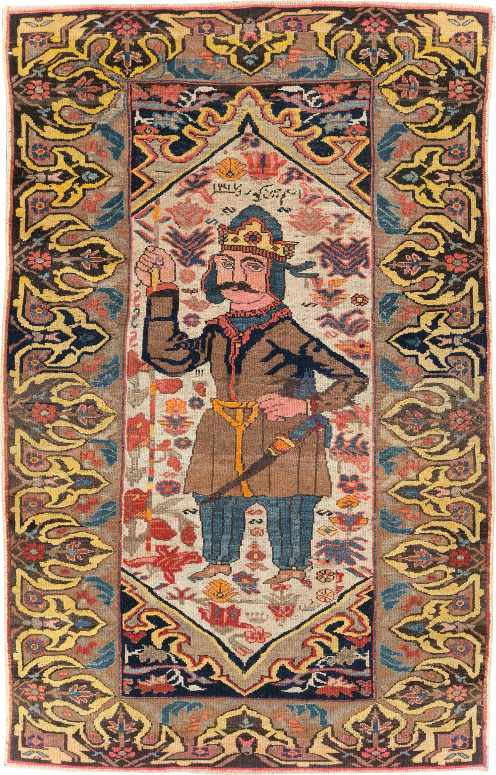 Antique Persian Kurdish Rug, No.29621 - Gss
