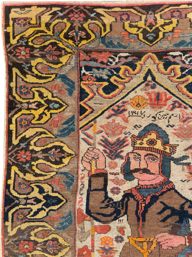 Antique Persian Kurdish Rug, No.29621 - Gss