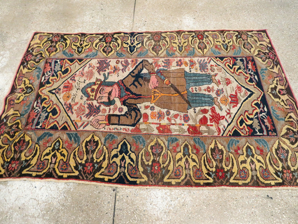Antique Persian Kurdish Rug, No.29621 - Gss
