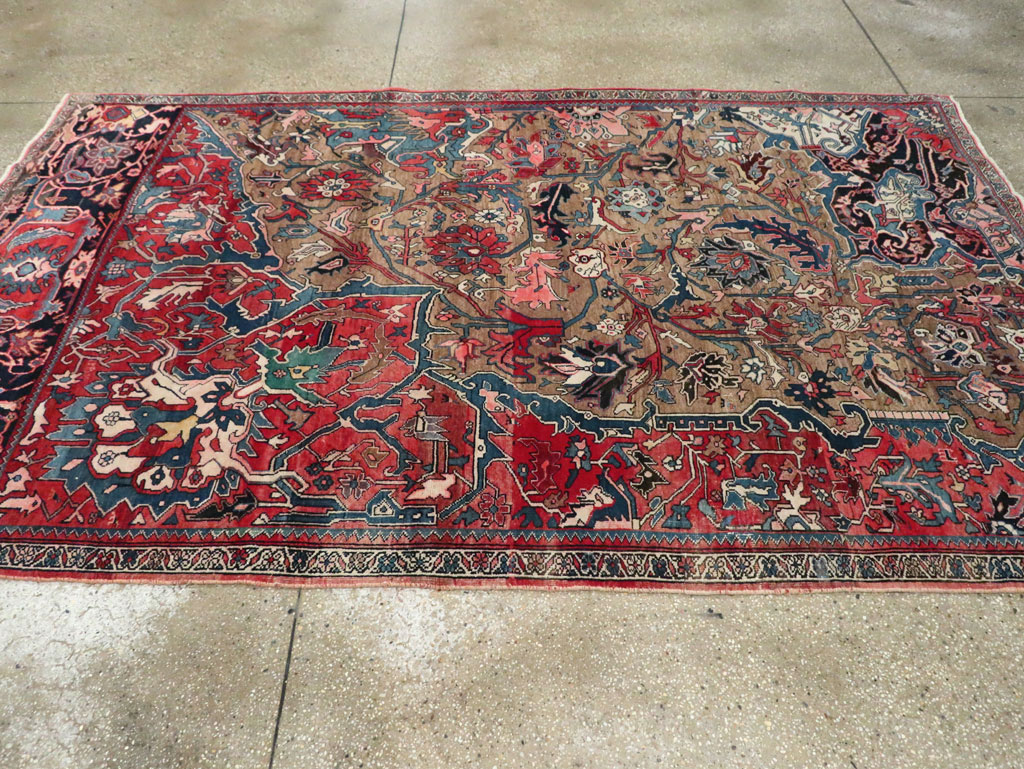 Antique Persian Bidjar Wagireh Sampler Rug, No.29627 - Gss