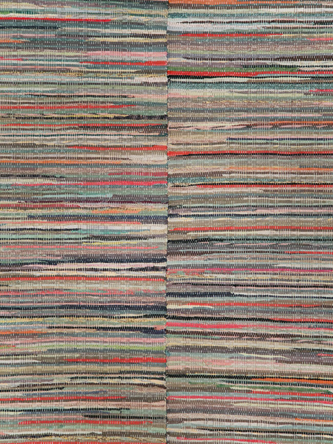 Vintage Rag Rug, No.29628 - Gss