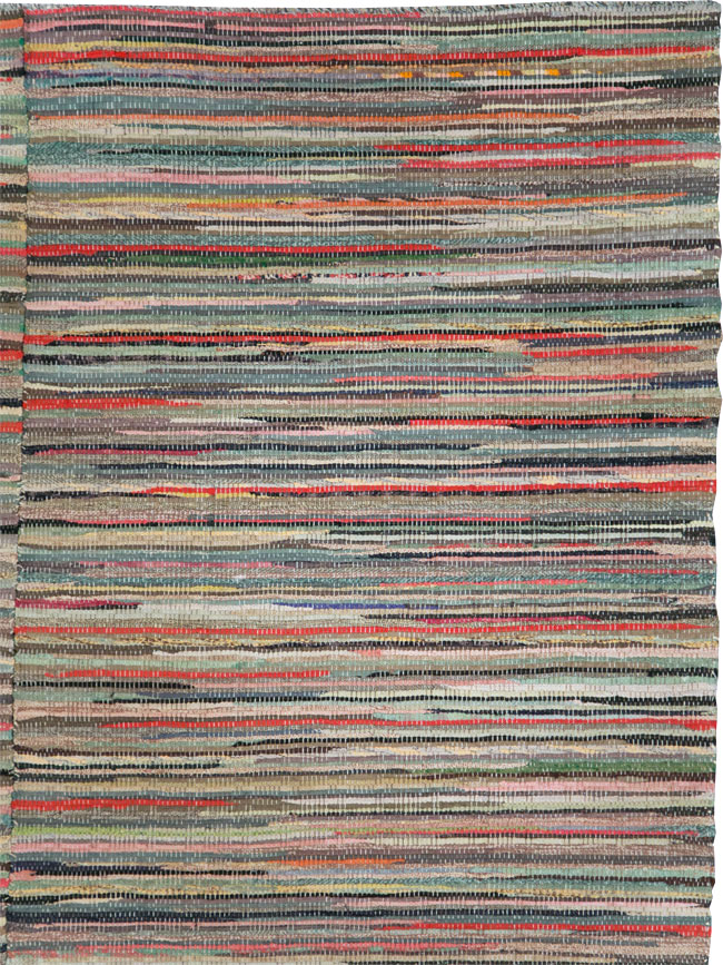 Vintage Rag Rug, No.29628 - Gss
