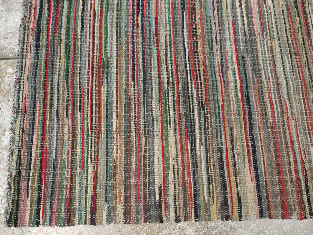 Vintage Rag Rug, No.29628 - Gss