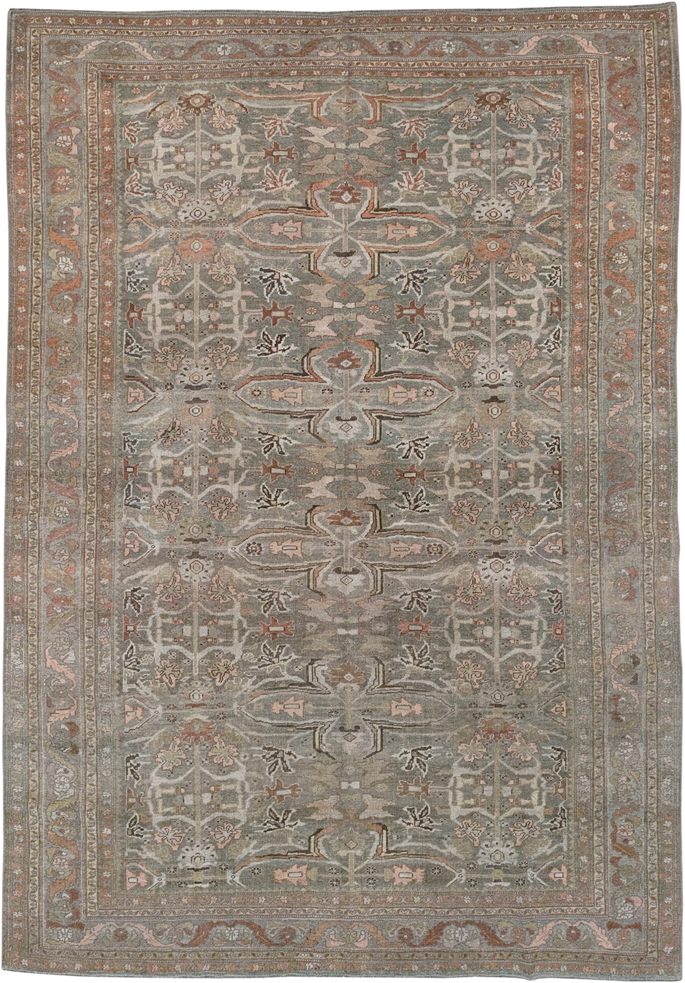 Antique Persian Bidjar Accent Carpet, No.29638 - Gss