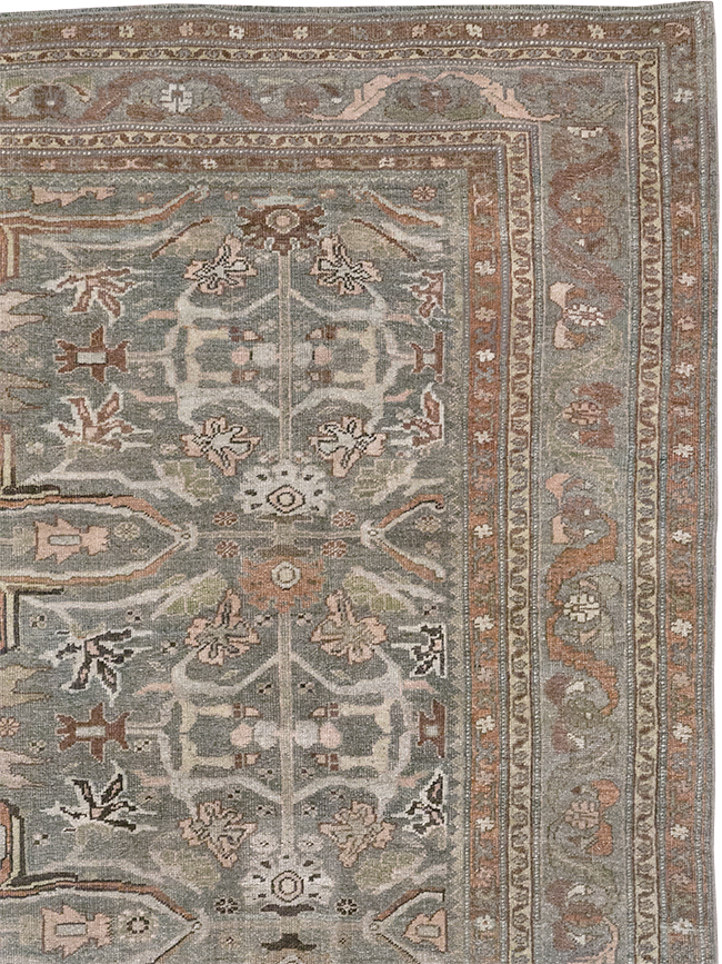 Antique Persian Bidjar Accent Carpet, No.29638 - Gss