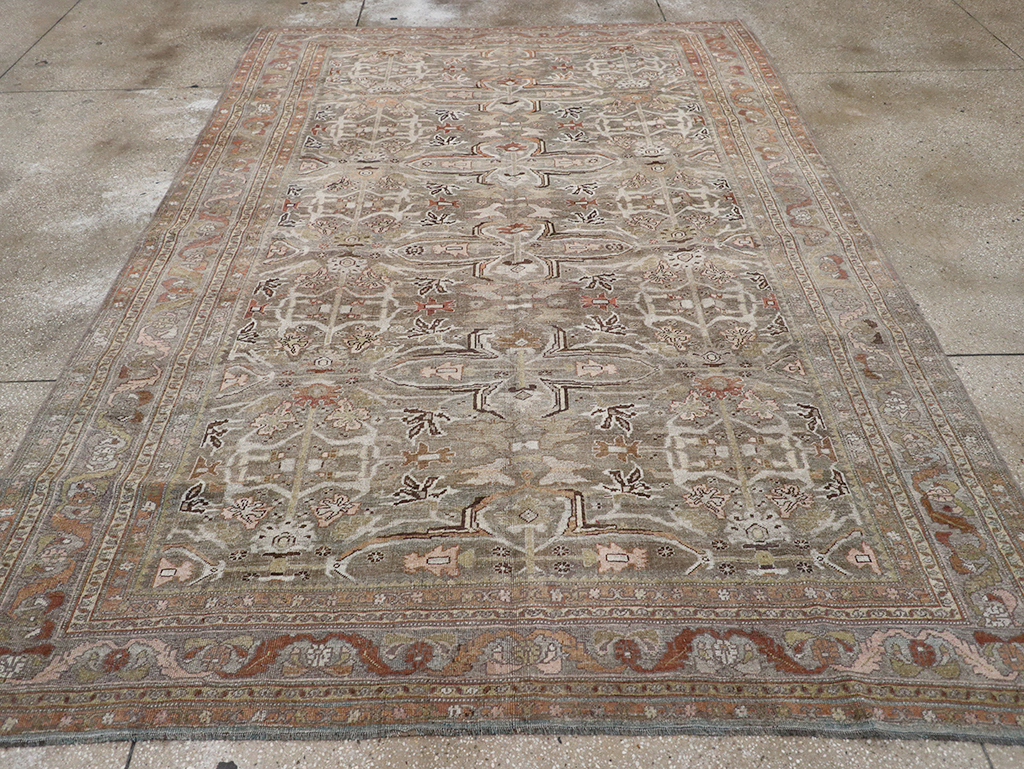 Antique Persian Bidjar Accent Carpet, No.29638 - Gss