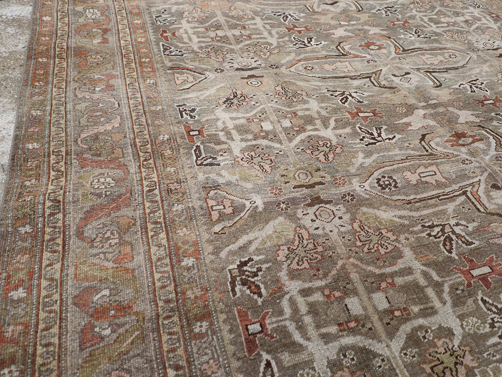 Antique Persian Bidjar Accent Carpet, No.29638 - Gss