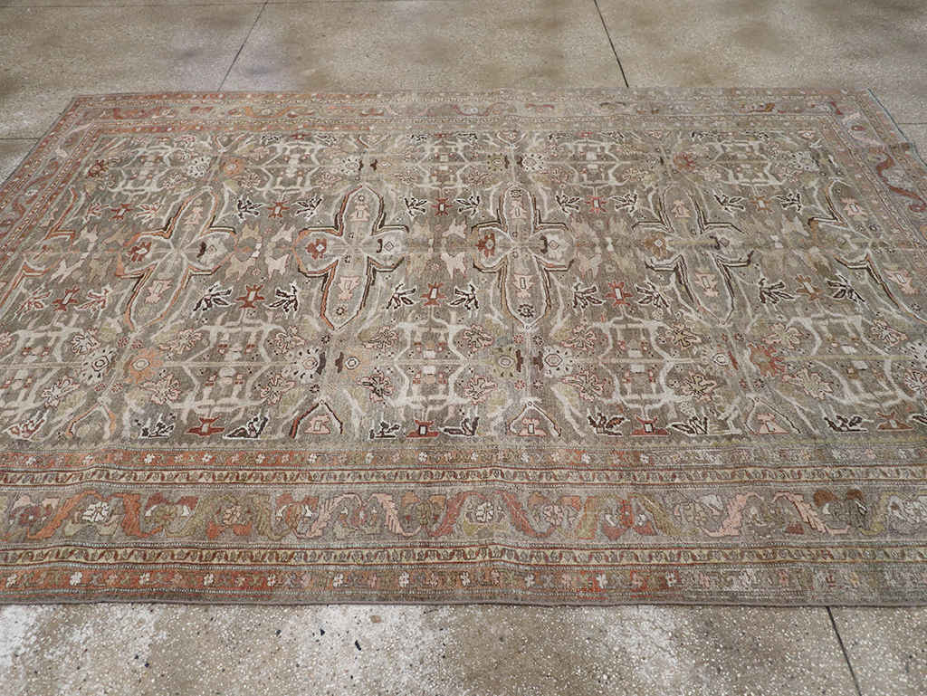 Antique Persian Bidjar Accent Carpet, No.29638 - Gss