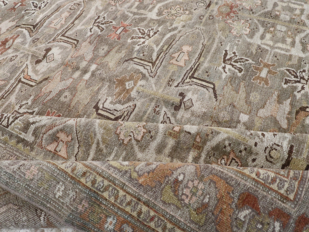 Antique Persian Bidjar Accent Carpet, No.29638 - Gss