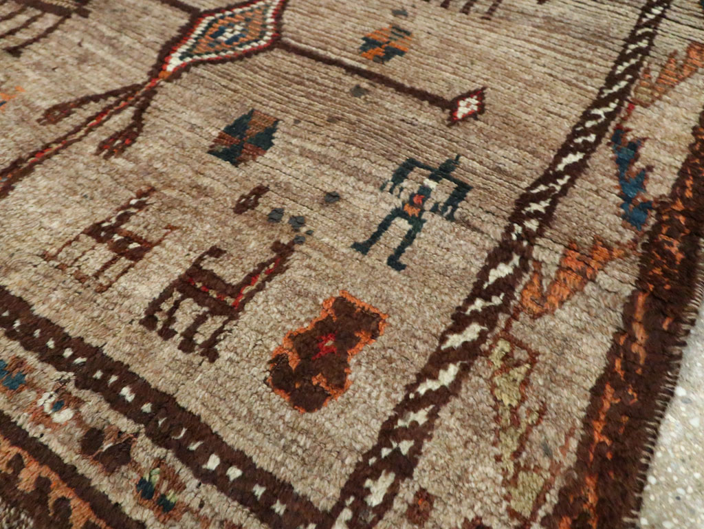 Vintage Persian Gabbeh Pictorial Rug, No.29640 - Gss