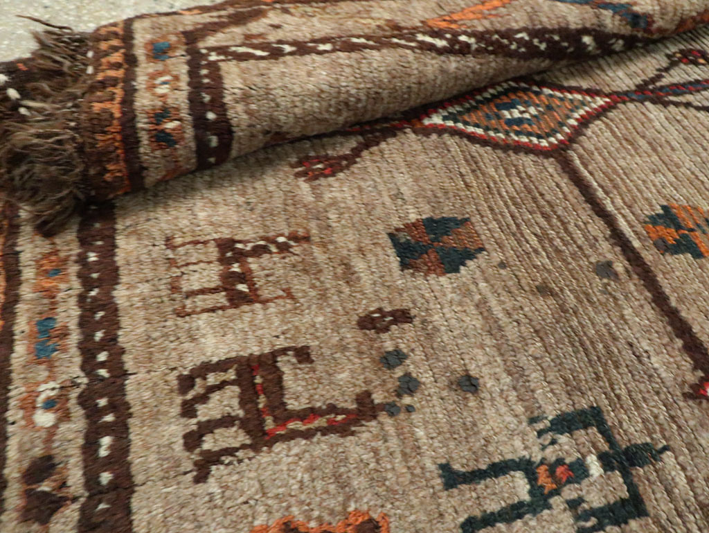 Vintage Persian Gabbeh Pictorial Rug, No.29640 - Gss