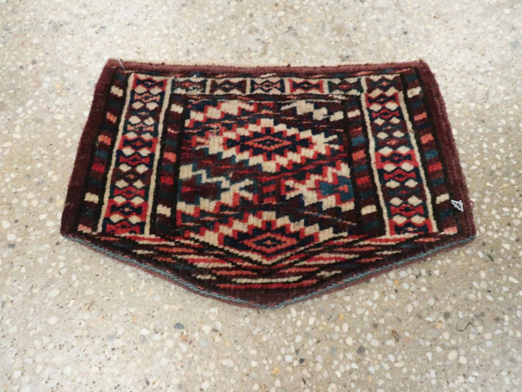 Vintage Central Asian Yamoud Turkoman Throw Rug (Pair: 1 of 2), No.29641 - Gss