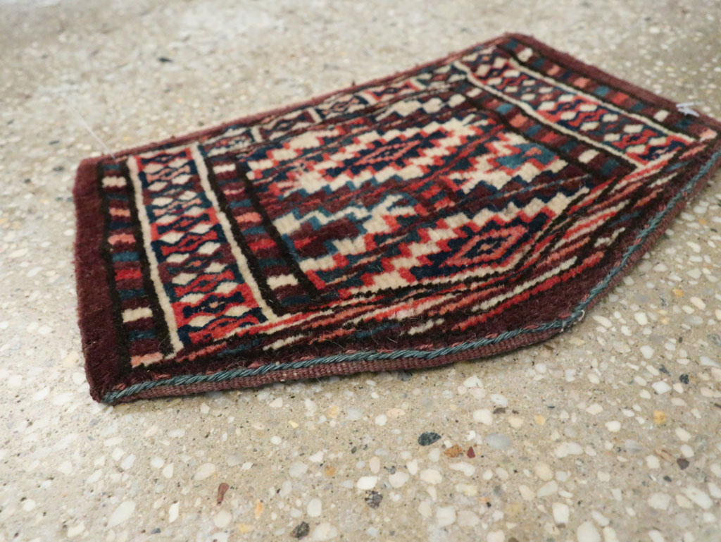 Vintage Central Asian Yamoud Turkoman Throw Rug (Pair: 1 of 2), No.29641 - Gss