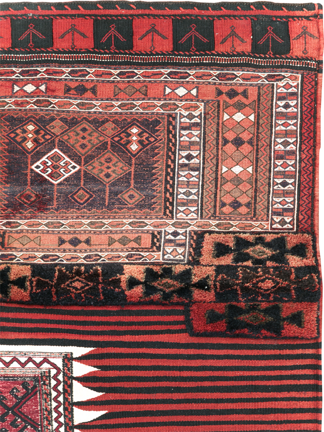 Vintage Persian Chaharmahal Bakhtiari Tacheh Flatweave Kilim , No.29648 - Gss