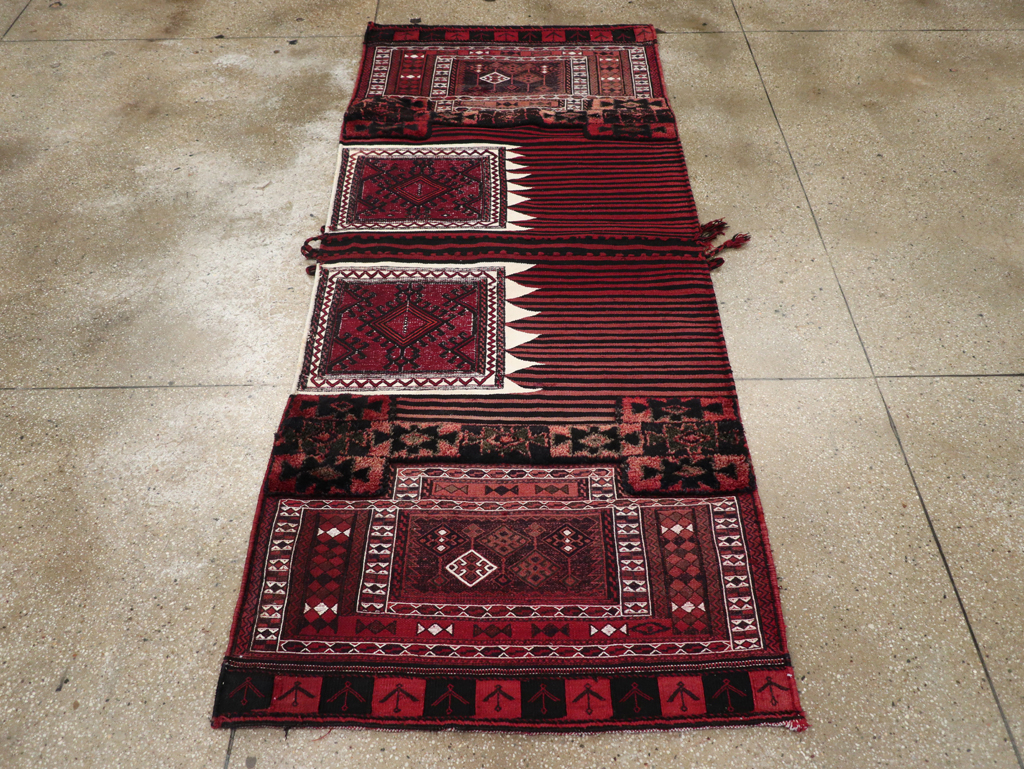 Vintage Persian Chaharmahal Bakhtiari Tacheh Flatweave Kilim , No.29648 - Gss