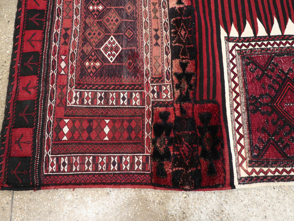 Vintage Persian Chaharmahal Bakhtiari Tacheh Flatweave Kilim , No.29648 - Gss