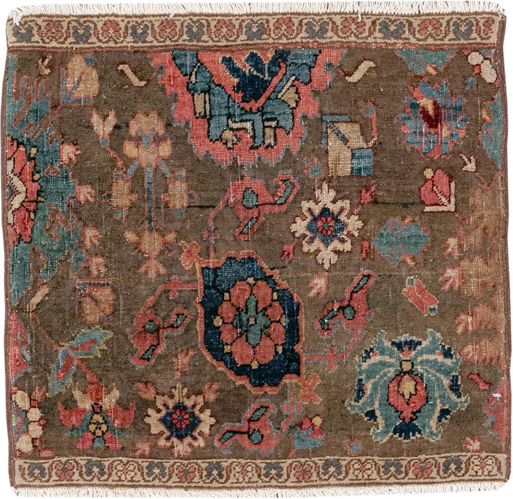 Antique Persian Wagireh Bidjar Sampler Rug, No.29661 - Gss