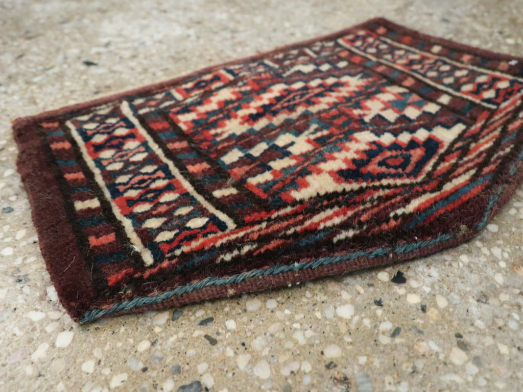 Vintage Central Asian Yamoud Turkoman Throw Rug (Pair: 2 of 2), No.29663 - Gss