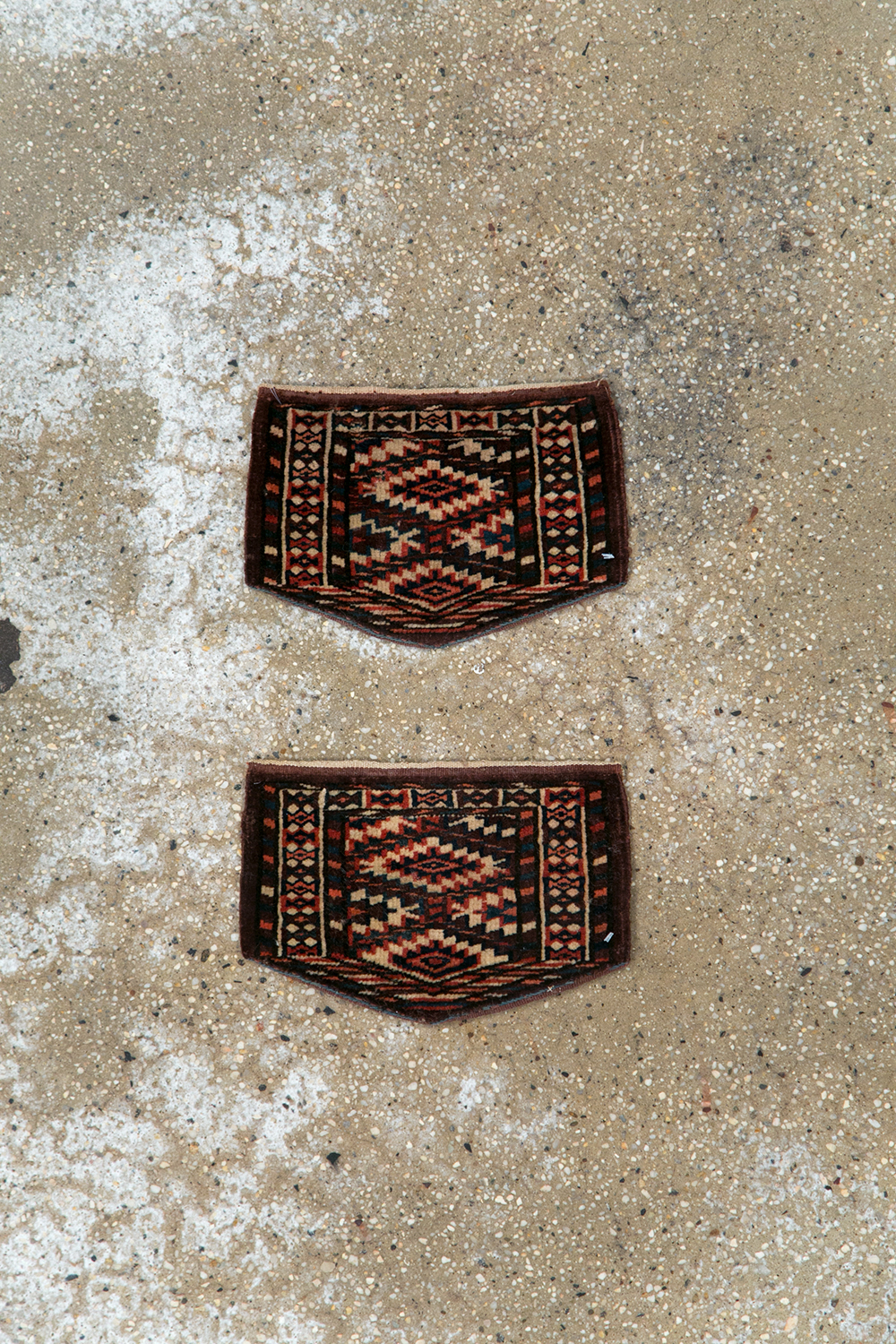 Vintage Central Asian Yamoud Turkoman Throw Rug (Pair: 2 of 2), No.29663 - Gss