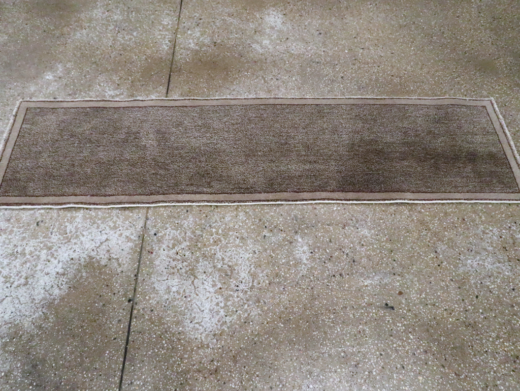 Modern Style Vintage Persian Mashad Small Runner, No.29664 - Gss