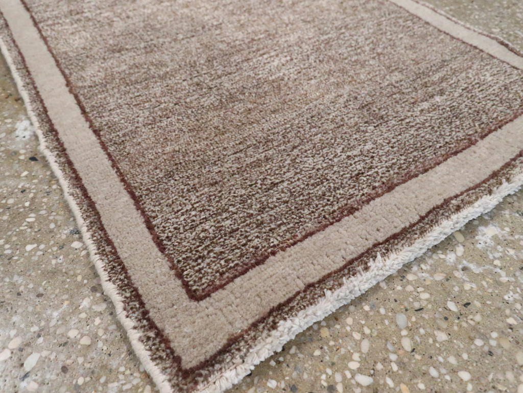 Vintage Persian Mashad Small Throw Rug, No.29665 - Gss