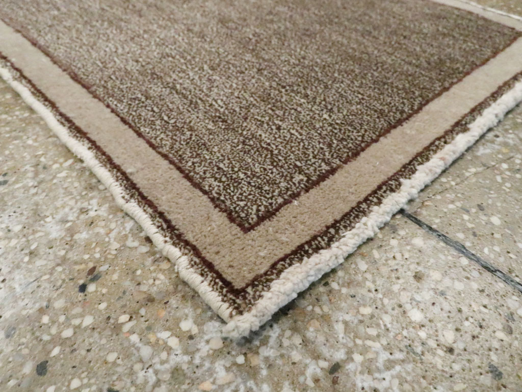 Vintage Persian Mashad Small Throw Rug, No.29666 - Gss