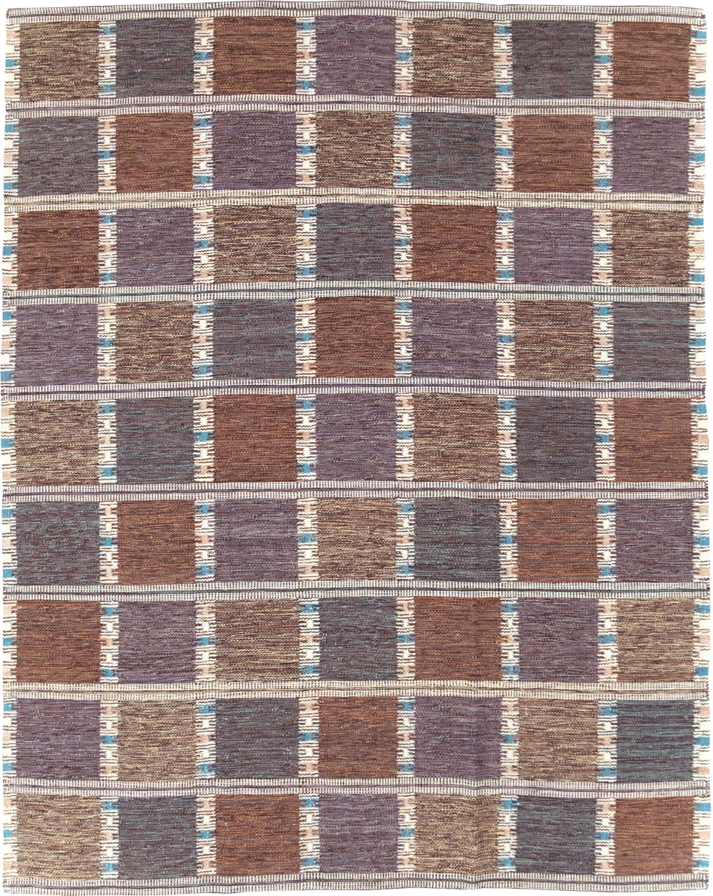 Swedish Inspired Contemporary Turkish Flatweave Kilim Room Size Carpet, No.29667 - Gss