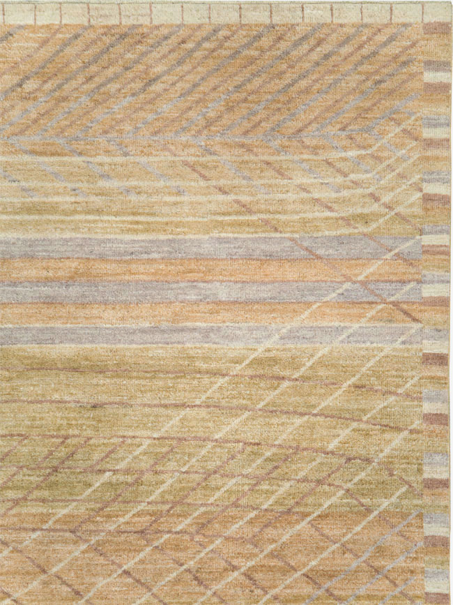 Swedish Inspired Contemporary Turkish Anatolian Room Size Carpet, No.29669 - Gss